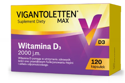 Vigantoletten Max 2000 j.m, kapsułki z witaminą D, 120 szt.