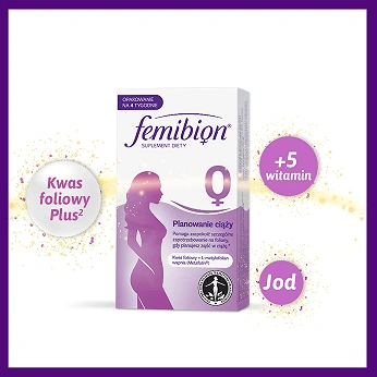 Femibion 0 Planowanie ciąży, tabletki ze składnikami uzupełniającymi dietę w foliany, 28 szt.