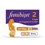 Femibion® 2 Ciąża kwas foliowy plus, DHA, 28 tabletek i 28 kapsułek
