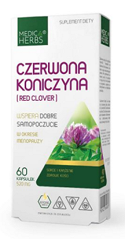 Medica Herbs, czerwona koniczyna, 60 kaps.