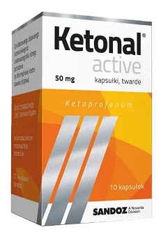 Ketonal active, kapsułki na ból słaby i umiarkowany różnego pochodzenia, 10 szt.