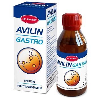 Avilin Gastro , płyn na zgagę i nieżyt żołądka, 110 ml