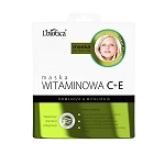 L'biotica Maska witaminowa C+E  maska odmładzająca na tkaninie, 1 szt., 23 ml