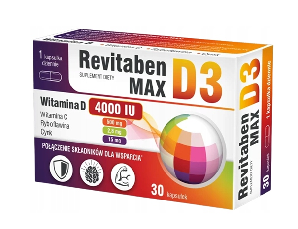 Revitaben D3 Max, 30 kapsułek