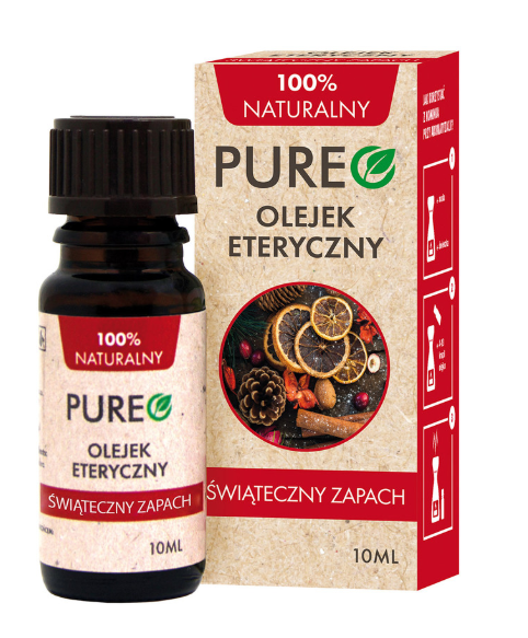 Pureo Świąteczny Zapach, naturalny olejek eteryczny, 10 ml