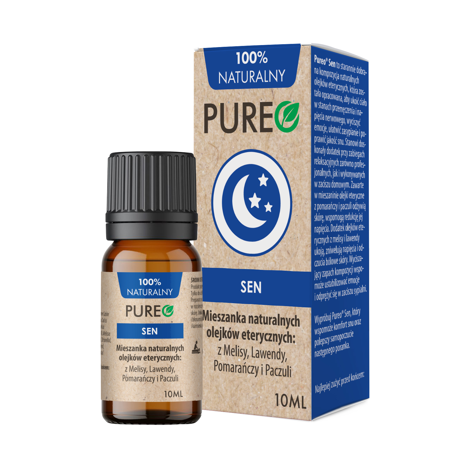 PUREO Sen mieszanka naturalnych olejków eterycznych, 10 ml