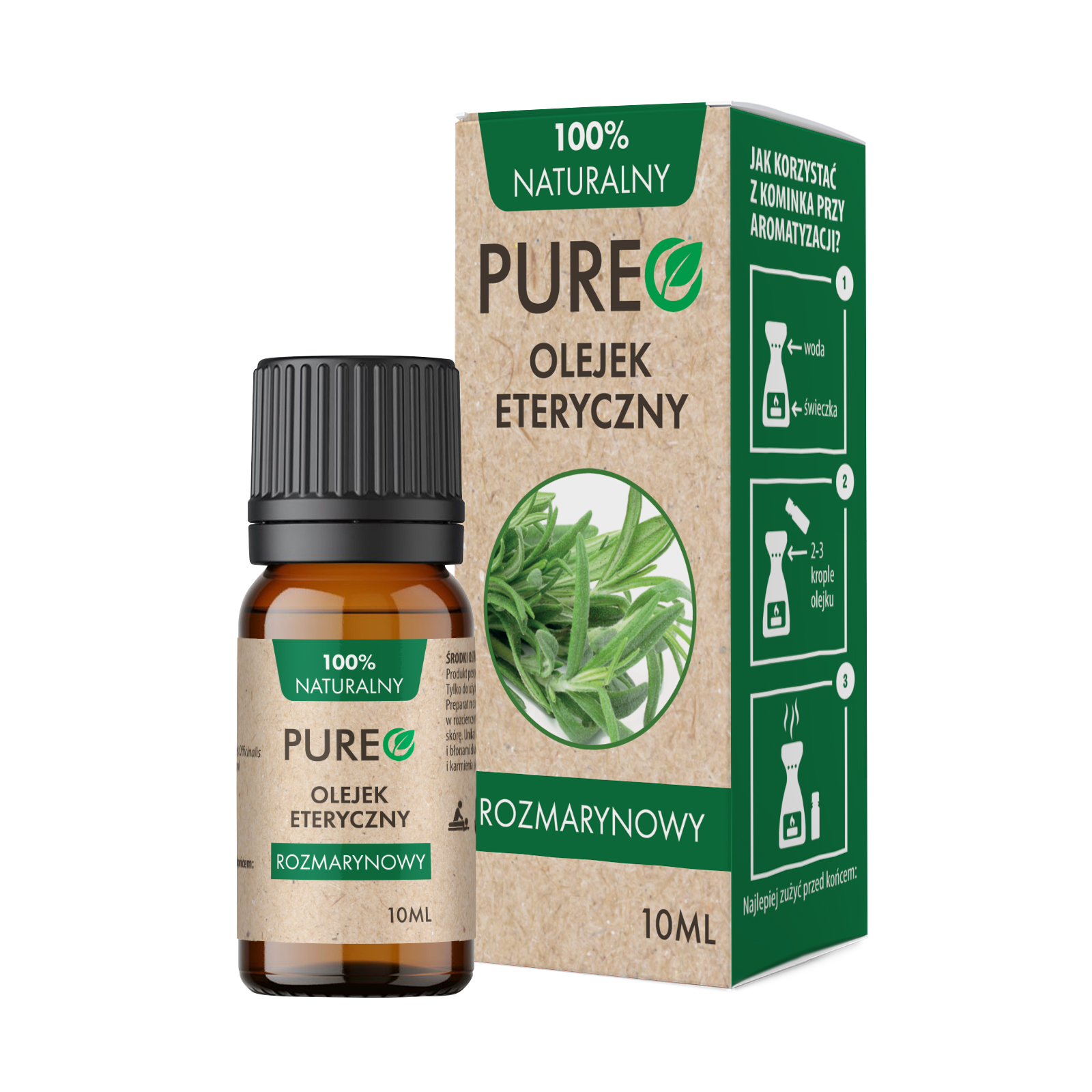 TRADIX GROUP PUREO Olejek eteryczny, rozmarynowy, 10 ml