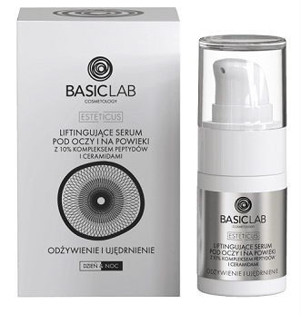 BasicLab , liftingujące serum pod oczy i na powieki, 15 ml