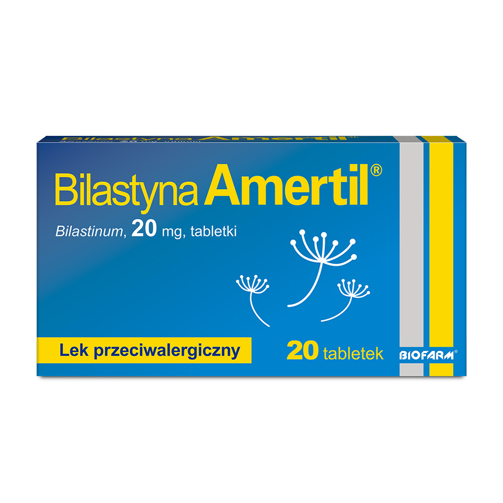 Bilastyna Amertil 20 mg 20 tabletek