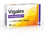 Vigalex Odporność+ tabletki uzupełniające dietę w witaminy C, D, B1 oraz cynk, 60 szt.