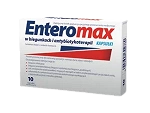 Entromax kapsułki ze składnikami wspomagającymi postępowanie dietetyczne podczas biegunki, 10 szt.