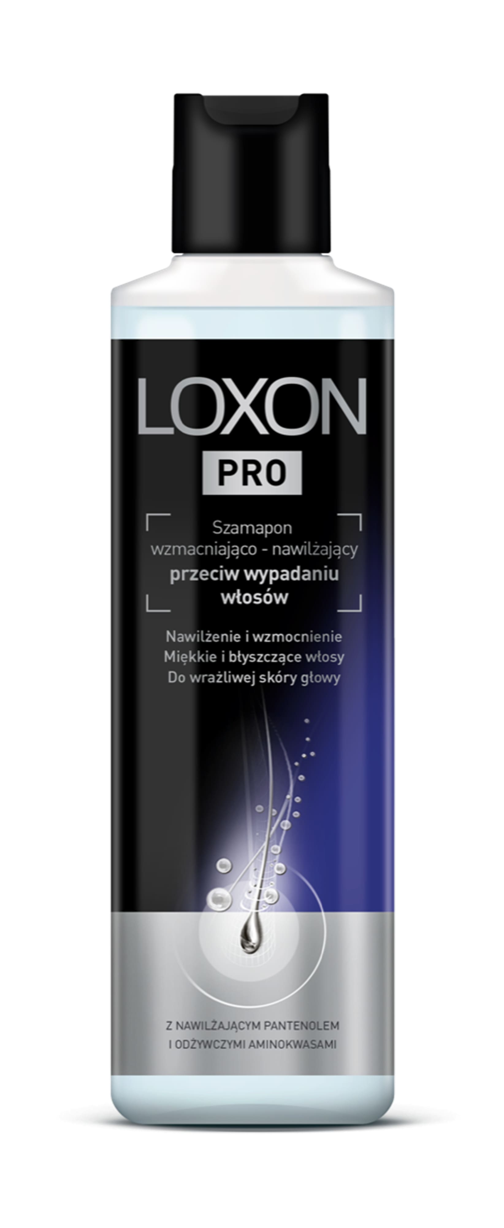 LOXON PRO, szampon wzmacniająco-nawilżający przeciw wypadaniu włosów, 250 ml