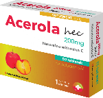Acerola hec 200 mg tabletki z witaminą C wspomagającą odporność, 50 szt.