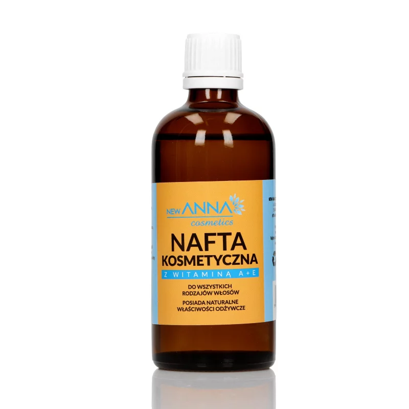 Nafta kosmetyczna z witaminą A+E płyn wzmacniający włosy, 100 ml