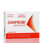 Sanprobi Super Formula kapsułki ze składnikami wspierającymi florę jelitową, 40 szt.