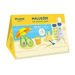 Mustela Maluszek na Wakacjach zestaw kosmetyków dla niemowląt: mleczko przeciwsłoneczne +  delikatny żel od mycia, 1 szt. 