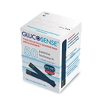 Glucosense test paskowy do pomiaru cukru, 50 szt.