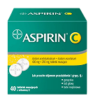 Aspirin C 400 mg + 240 mg 40 tabletek musujących
