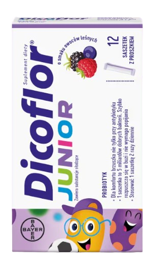 Dicoflor Junior o smaku owoców leśnych, 10 saszetek