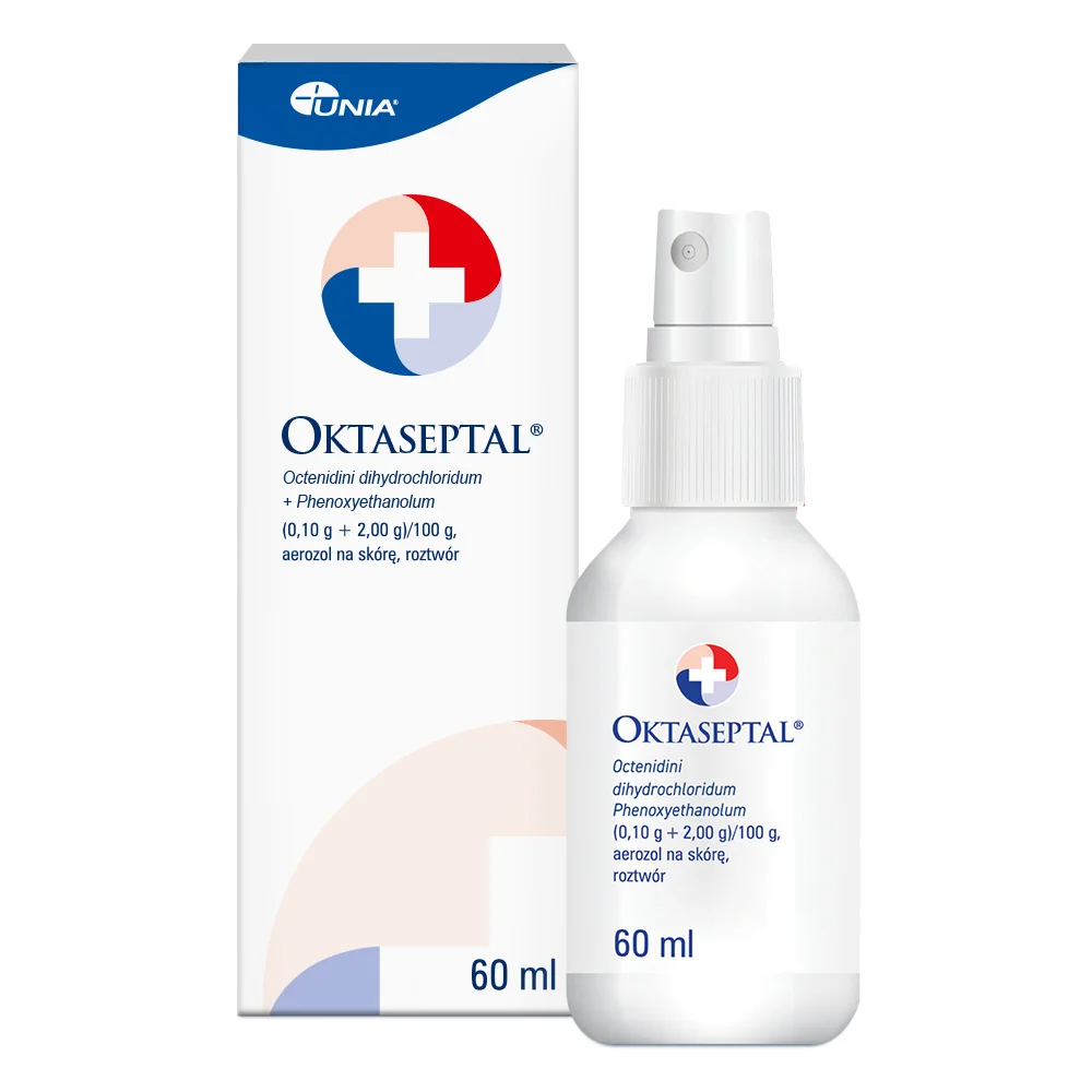 Oktaseptal aerozol odkażający i wspomagający leczenie ran skórnych, butelka 60 ml