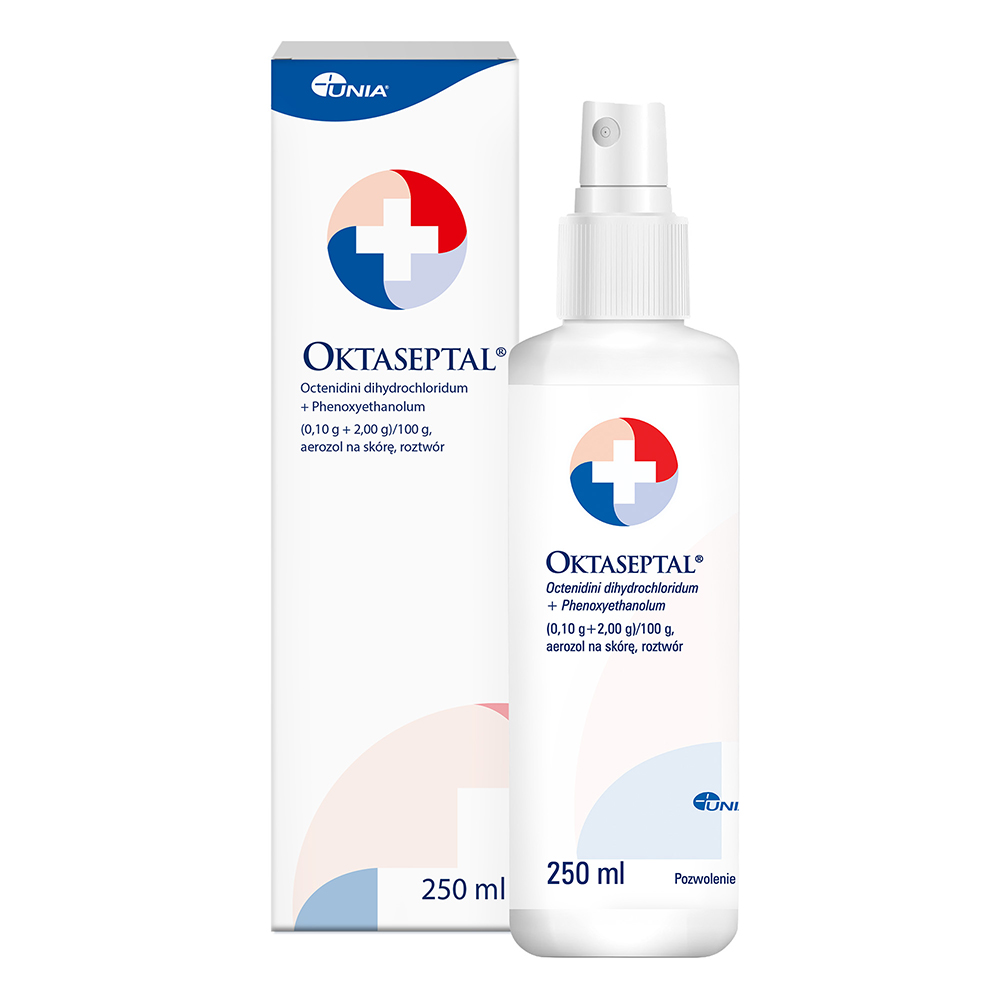 Oktaseptal aerozol odkażający i wspomagający leczenie ran skórnych, butelka 250 ml