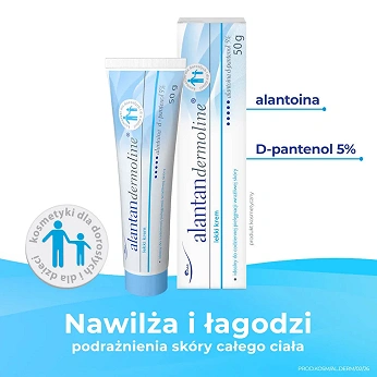 Alantandermoline, lekki krem do pielęgnacji skóry dzieci, niemowląt i dorosłych, 50 g