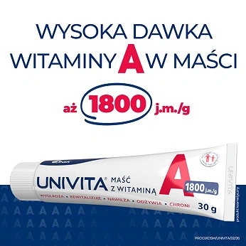 Univita 1800 j.m./g, maść z witaminą A, 30 g