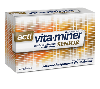 Acti Vita-miner Senior, drażetki dla seniorów, 60 szt.