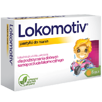 Lokomotiv, pastylki do ssania ze składnikami wspomagającymi w chorobie lokomocyjnej, 6 szt.