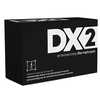 DX2 kapsułki , ze składnikami wzmacniającymi włosy dla mężczyzn, 30 szt.