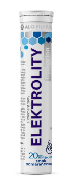 ALG Pharma Elektrolity Hydration smak pomarańczowy, 20 tabletek musujących