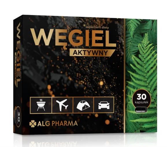 Alg Pharma Węgiel aktywny 30 kapsułek
