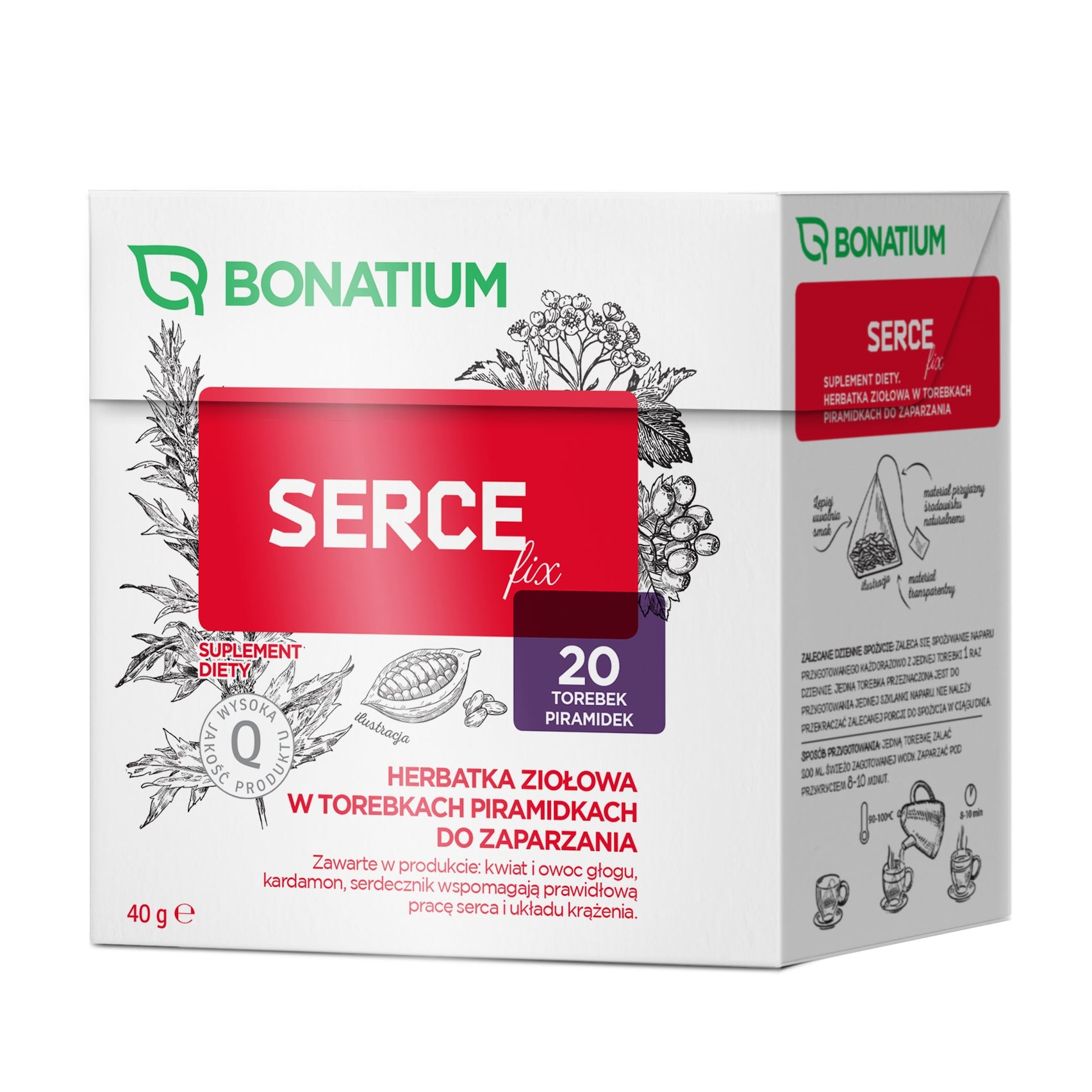 Bonatium Serce fix, herbatka ziołowa 20 szt.