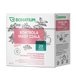 Bonatium Kontrola masy ciała fix herbata ziołowa ze składnikami wspomagającymi kontrole masy ciała, 20 szt.