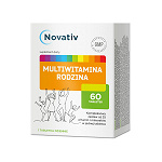 Novativ Multiwitamina Rodzina tabletki z zestawem witamin i minerałów dla całej rodziny, 60 szt. 