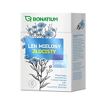 Bonatium Len Mielony Złocisty zioła do zaparzania ze składnikami wspomagającymi prawidłową pracę jelit, 250 g