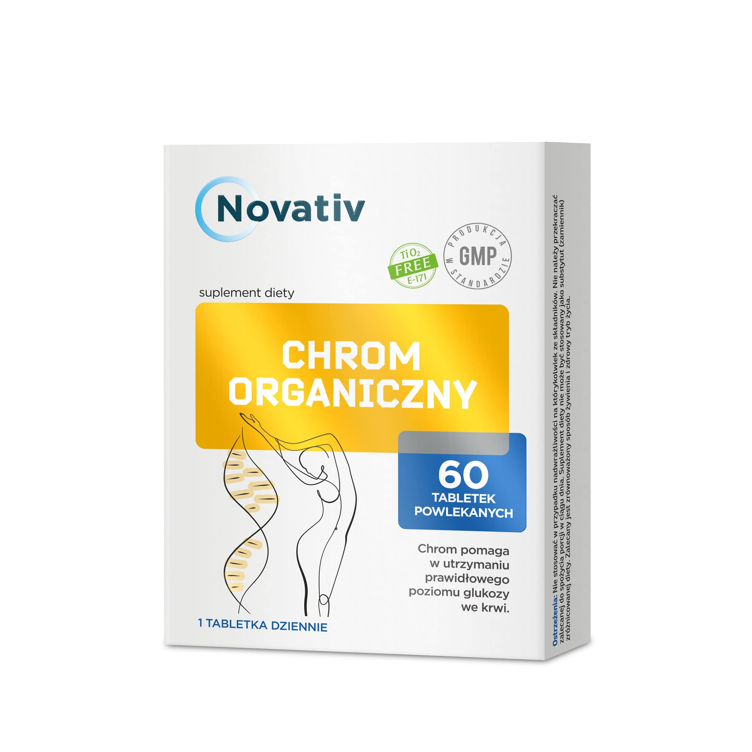 Novativ Chrom Organiczny, 60 tabletek