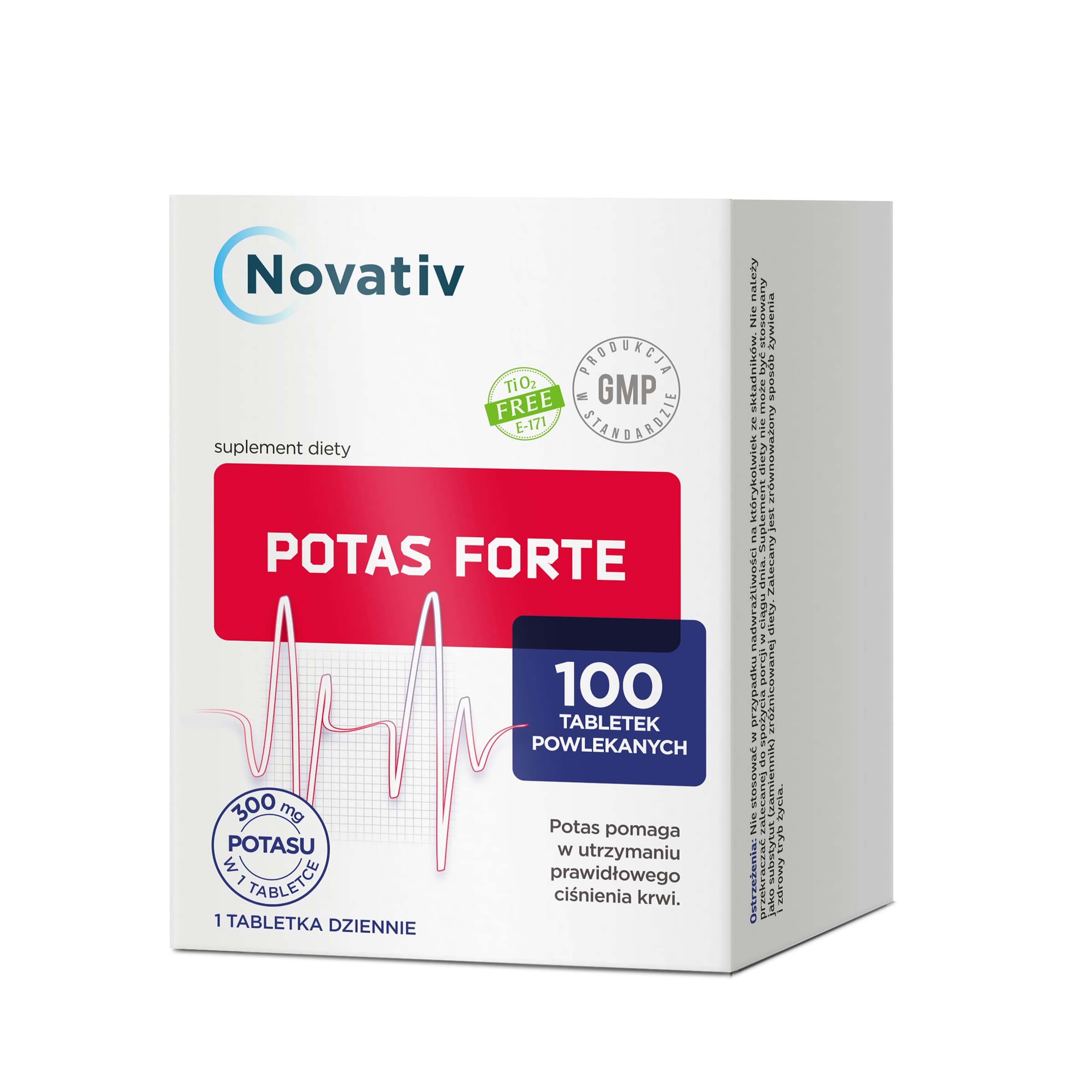 Novativ Potas Forte, 100 tabletek