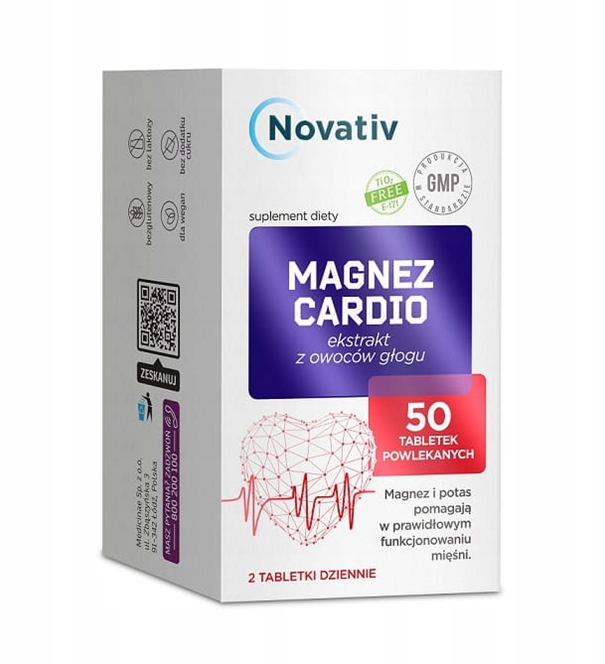 Novativ Magnez Cardio 50 tabletek