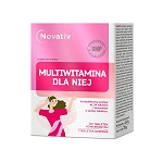 Novativ Multiwitamina Dla Niej tabletki z kompleksowym zestawem 24 witamin i minerałów dla kobiet, 60 szt. 