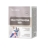 Novativ Multiwitamina 50+ tabletki z kompleksowym zestawem 25 witamin i minerałów, 60 szt. 