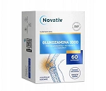 Novativ Glukozamina 1000 kapsułki ze składnikami wspierającymi prawidłową produkcję kolagenu. 60 szt.
