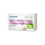 Novativ Czosnek Max kapsułki bezzapachowe ze składnikami wspomagającymi funkcjonowanie układu odpornościowego, 90 szt