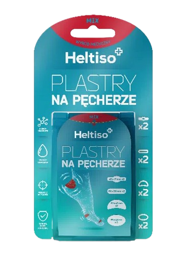 Heltiso, plastry na pęcherze mix, 8 szt.