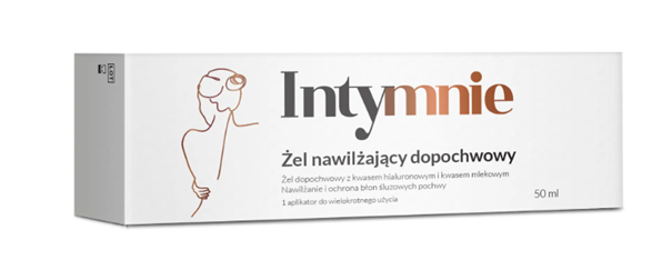 Intymnie, żel nawilżający dopochwowy, 50 ml KRÓTKA DATA 30.06.2025