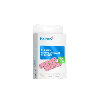 Heltiso plastry hipoalergiczne, flamingi, 10 szt.