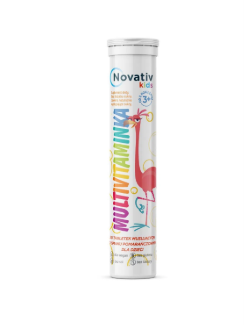 Novativ Kids Multivitaminka, 20 tabletek musujących