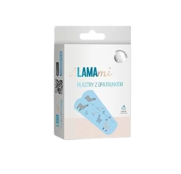 LAMAmi  plastry, z opatrunkiem,dla dzieci, 10 szt.
