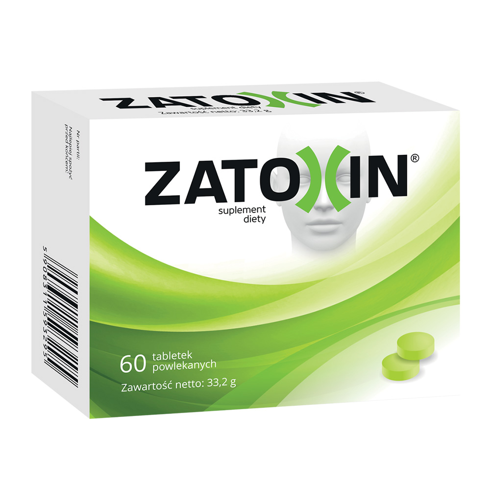 Zatoxin, tabletki na prawidłowe funkcjonowanie błon śluzowych układu oddechowego i zatok, 60 szt.