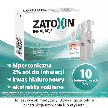 Zatoxin Inhalacje, roztwór do inhalacji, 10 ampułek x 3 ml